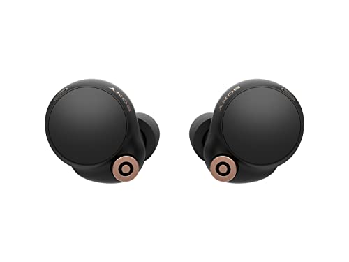 Sony WF-1000XM4 Industry Leading Active Noise Cancellation Multipoint Connection BT 5.2 TWS Truly Wireless in Ear Earbuds with Mic 36Hr Batt. Life WFH Built-in Mic for Clear Calls, Hi-Res Audio-Black
