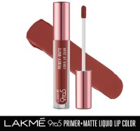 Lakmé 9to5 Primer + Matte Liquid Lip Color(MB2 Intense Latte, 4.2 ml)