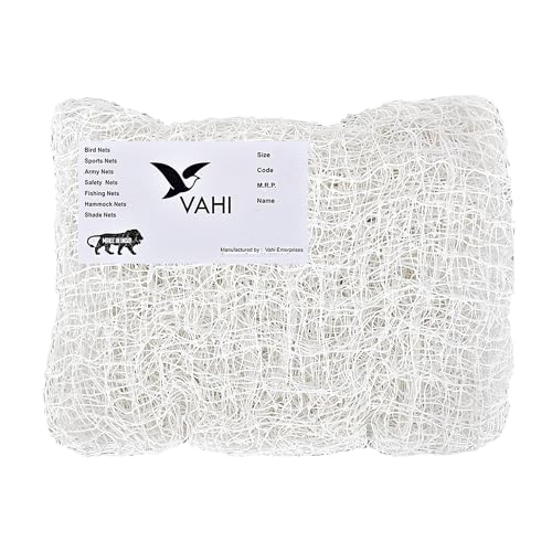 Vahi Pigeon Nets for Balconies | Nylon Anti Kabutar Jali for Balcony, Garden and Window with 25 MM Holes Installation Kit Included Size – 4 Ft X 8 Ft (121.92cm X 243.84cm) White Colour