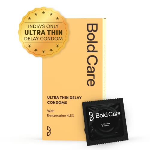 Bold Care Ultra Thin Long Last Condoms – Pack of 10 – Lubricated – Natural Latex