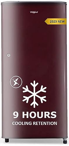 Whirlpool 184 L 2 Star Direct-Cool Single Door Refrigerator (205 WDE CLS 2S SHERRY WINE-Z, Red, 2023 Model)
