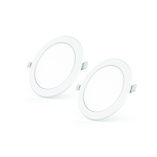 Polycab 12W LED Panel Light Scintillate Edge Slim Round Smart Offers Bright Lumination Long Lifespan No Harmful Radiation (Neutral White, 4000K, 2 PCS, Cut Out: 5.9 inches)