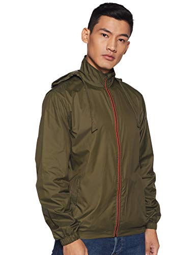 Amazon Brand – Symbol Men’s Windcheater Jacket M Green Olive