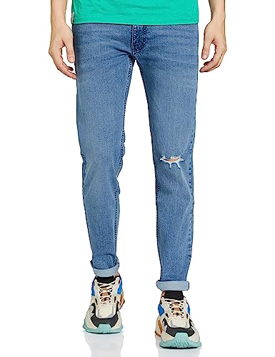 Pepe Jeans Men’s Tapered Jeans (PM206800F59_Med Blue