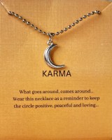 Oralia Silver Moon Necklace | Perfect for daily wear | Ball Chain Necklace Silver Plated Alloy Necklace