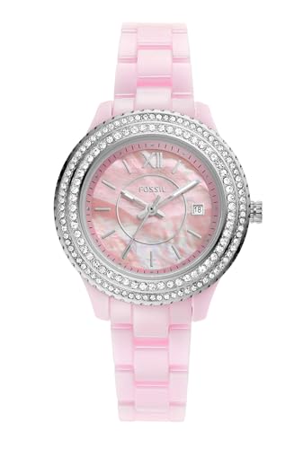 Fossil Stella Analog Mother of Pearl Dial Women’s Watch-CE1117