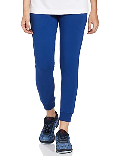 Amazon Brand – Symbol Women’s Slim Fit Cotton, Elastane Track Pant (SB-AW21TR-706_Blue_S_Blue_S)