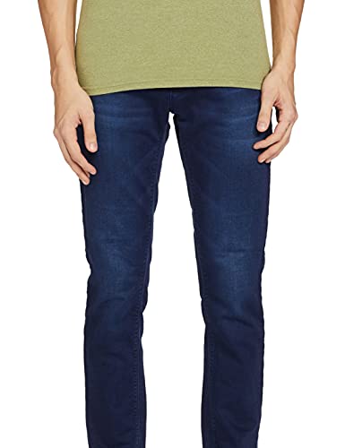 LAWMAN Men’s Skinny Jeans (K-PG3 HYBRD-371_MID Blue_30)