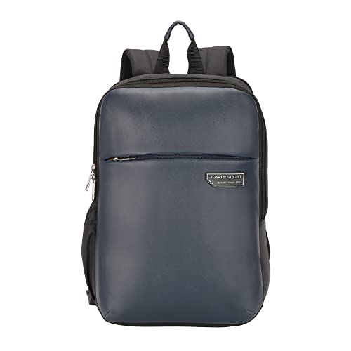 Lavie Sport Chairman Backpack with Laptop Sleeve | Premium Leatherette Business Backpack for Men & Women | Durable Office Bag for Notebook/MacBook