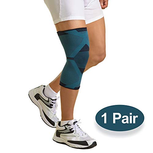 Dyna Knee Cap | Providing 360 Degree Protection | 4-Way Stretchable Knee Support | for Joint Pain Relief, Sports, Running,Gym, Cycling, Exercise | 1 pair | For Men and Women- XXL…