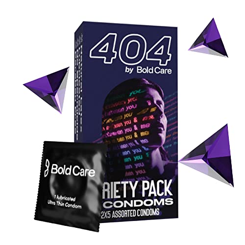 Bold Care 404 Variety Pack with 2 x 5 Assorted Condoms in each pack – 10 Units (Pack of 1)