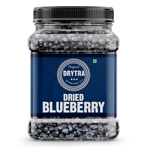 Drytra Fresh Blueberry | Sweet and Delicious | Healthy Snack- 500gm (Jar Pack)