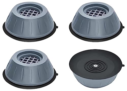T TOPLINE Refrigerator Stand, Washing Machine Stand, Furniture Base Stand, Fridge Stands for Single Door and Double Door (Pack of 4) (Grey), Medium