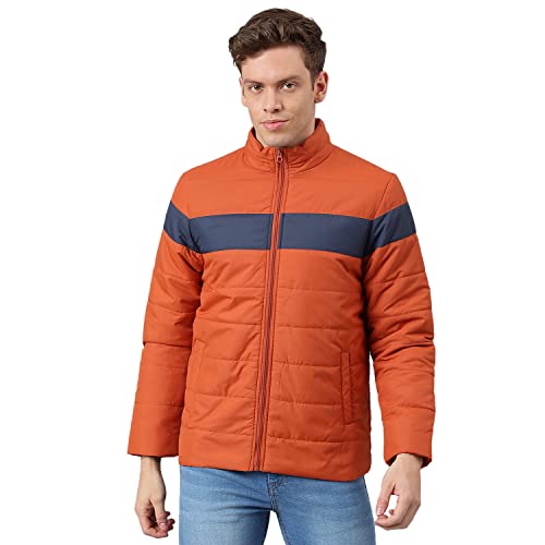 Hubberholme Men’s Puffer Jacket (HHMJKS038_Rust_S)