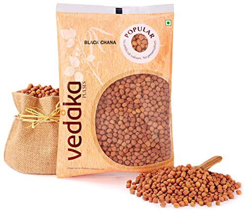 Amazon Brand – Vedaka Popular Black Chana, 1kg|Rich in Protein|No Cholesterol|No Additives