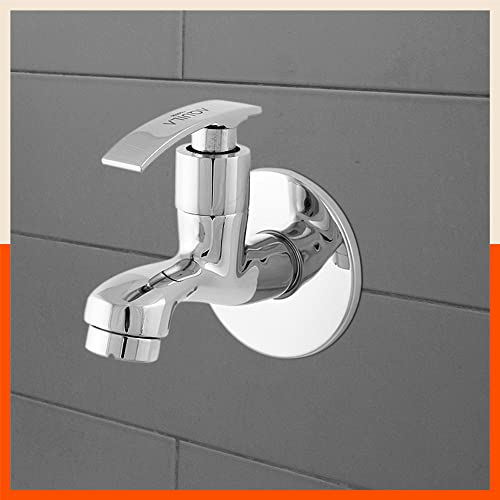 Aquila by Bathla – Draco Bib Cock Tap with Flange for Home | Wall Mountable & Corrosion Resistant