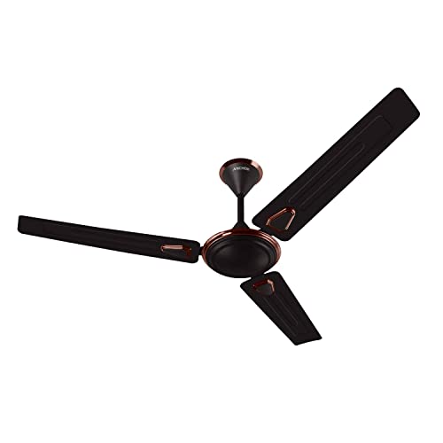 anchor by panasonic Raveno Star High Speed Ceiling Fan | 1 Star Rated 1200mm (48 Inch) Ceiling Fan for Home, Office (2 Yrs Warranty) (Smoke Brown Briken)