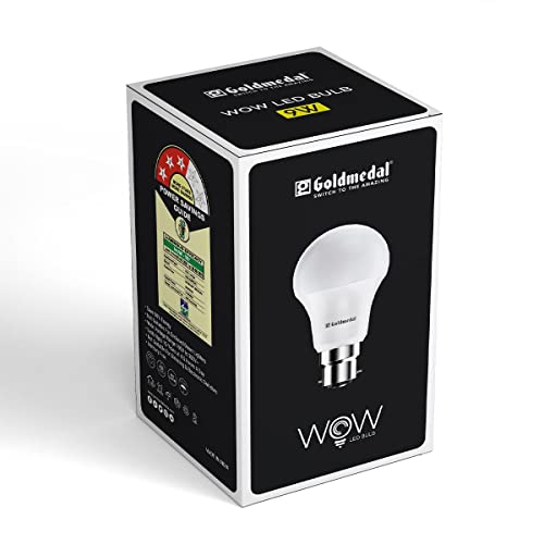 Goldmedal Wow B22 9W LED Bulb (Pack of 3) – Cool Daylight