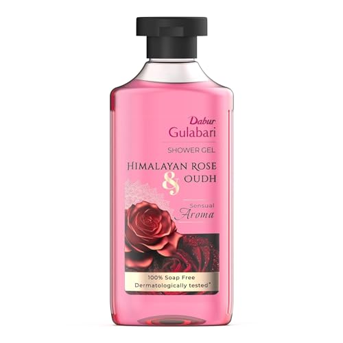 Dabur Gulabari Shower Gel – Himalayan Rose & Oudh – 250ml | Sensual Aroma| Luxurious body wash| Radiant Rose glow