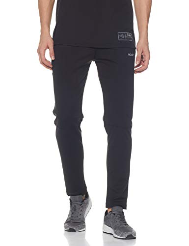 SOLEFIT Men’s Track Pants (SOTP-5108_Black & Grey_M)