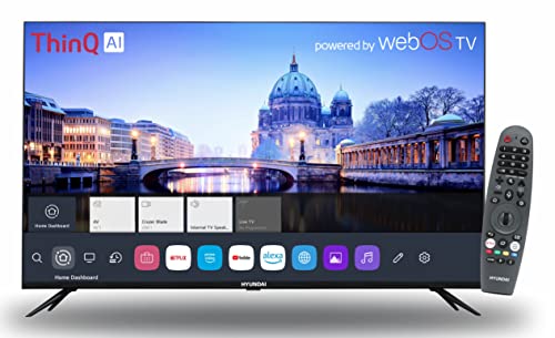 HYUNDAI 109 cm (43 inches) Frameless Series Full HD Smart LED TV SMTHY43FHDWSBYI5 (Black)
