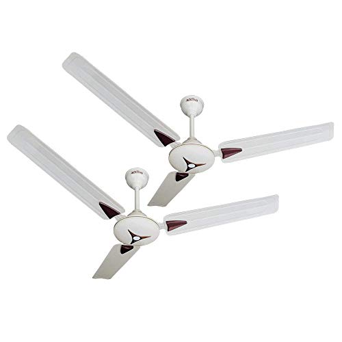 ACTIVA 1200 MM HIGH Speed 390 RPM BEE Approved Star Deco Anti DUST Coating Ceiling Fan 2 Year Warranty Pack of 2 (IVORY)