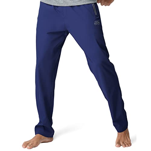 U.S. POLO ASSN. Men Elasticised Waist Panelled I719 Lounge Track Pants – Pack of 1 (Navy XL)