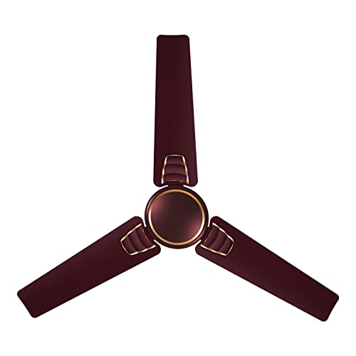 Luminous Wavia 1200mm 44-Watt High Speed 3Star Ceiling Fan (Cedar Brown)