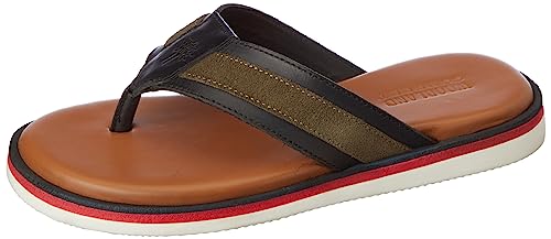 Woodland Men’s Black PU Slipper-8 UK (42 EU) (GP 13742)