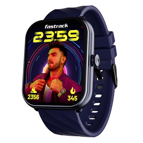 Fastrack Limitless X|Large 1.91″ HD Display|700 Nits|SingleSync BT Calling|Advanced Chipset|100+ Sports Modes & Watchfaces|Auto Stress Monitor|24×7 Health Suite|IP68 Smartwatch