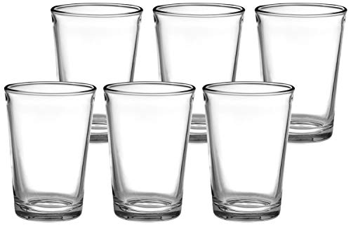 Amazon Brand – Solimo Iris Juice Glass Set, 190ml, Set of 6, Transparent