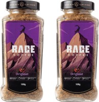 RAGE Coffee – 200 GMS Original Blend – Premium Arabica Instant Coffee Crystals Infused with Natural Vitamins Instant Coffee(2 x 100 g)