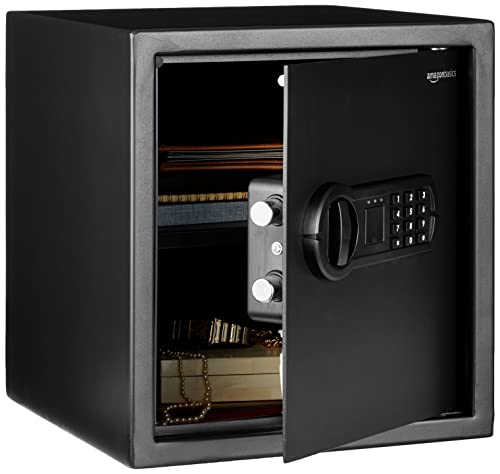 Amazon Basics Digital Safe With Electronic Keypad Locker For Home , Gross Capacity – 39L (Net – 33L), Black