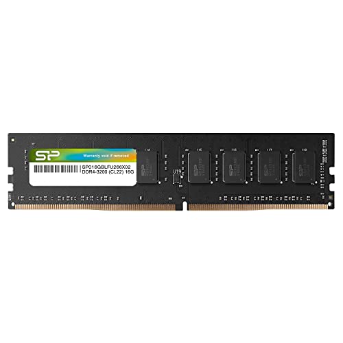 SP Silicon Power DDR4 16GB 2666MHz PC4-21300 CL19 1.2V 288-Pin UDIMM Desktop PC Computer RAM Memory Module (SP016GBLFU266X02)
