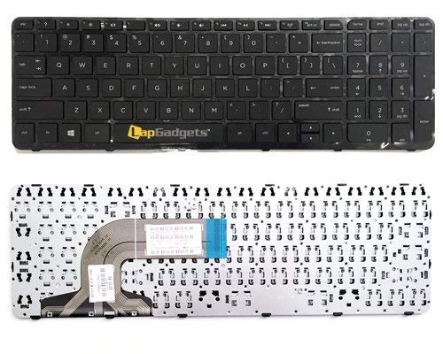 Lap Gadgets Replacement Keyboard with Frame for HP Laptops (Black)
