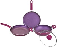 BERGNER Induction Bottom Non-Stick Coated Cookware Set(Aluminium, 4 – Piece)