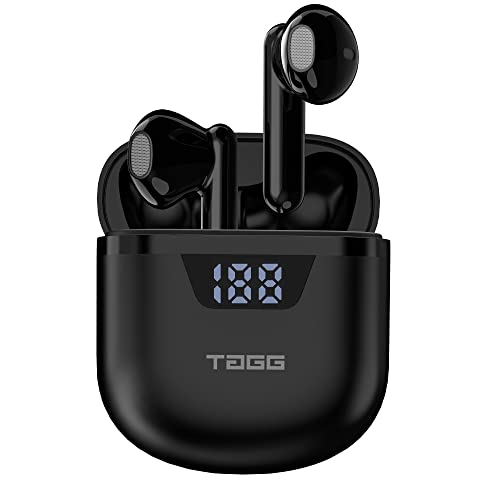 TAGG Liberty Buds Mini Truly Wireless in Ear Earbuds with Quad Mic, Fast Charge, Rich Bass, 13mm Dynamic Drivers (Black)