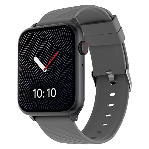 ZEBRONICS Iconic LITE AMOLED Smartwatch with Bluetooth Calling, 100+ Sport Modes, IP67, 1.78″ 2.5D Curved Display, Voice Assistant, 10 Built-in/Customizable Watch Faces and Sleep Monitor (Silver)