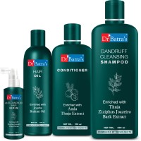 Dr Batra’s Anti Dandruff Hair Serum, Conditioner – 200 ml, Hair Oil – 200 ml and Dandruff Cleansing Shampoo – 500 ml(4 Items in the set)