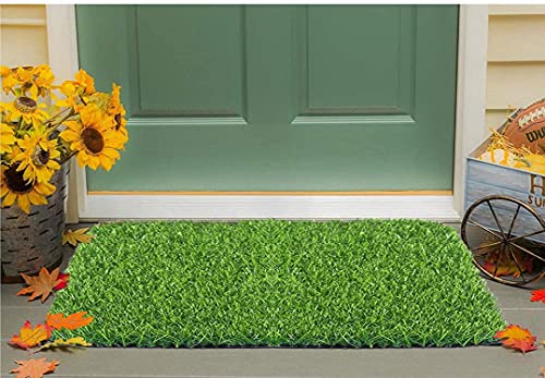 Status Artificial Grass Mat, Floor Mat, Door mat Natural Green – Doormat (16 x 24 Inch)