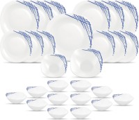 LAOPALA Pack of 27 Opalware Dinner Set(White, Microwave Safe)