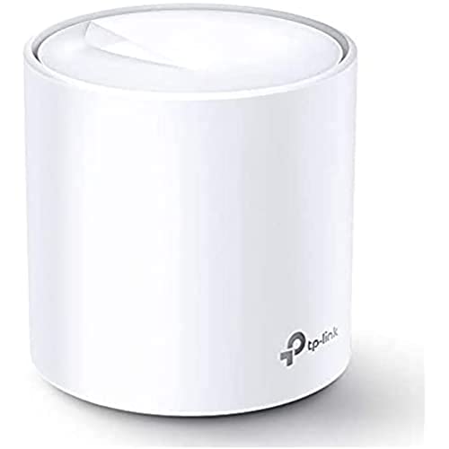 TP-Link Deco X20(1-Pack) AX1800 Mbps Dual Band Whole Home Mesh Wi-Fi System, Next-Gen Wi-Fi 6, ODFMA, MU-MIMO, Build-in Antivirus, Parental Control, Compatible with Alexa (Up to 2200 sq ft), White