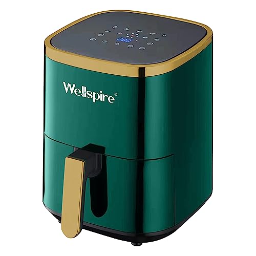 Wellspire Pro Series 8-in-1 Digital Air Fryer – 4.5L Capacity, 1500W, Fry Force 360° Technology, Uses Up To 90% Less Oil – (Green)
