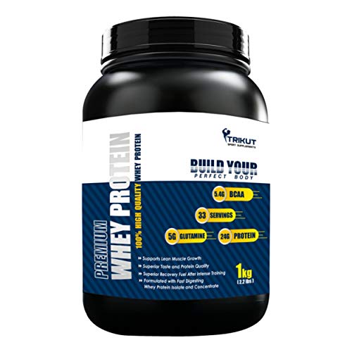 Premium Whey Protein | 2.2lbs/1kg (Rich Chocolate) – 33 Serving – Zero Fats & Sugar