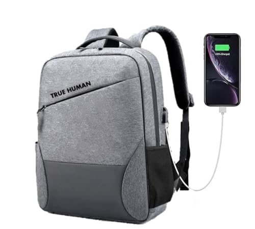 TRUE HUMAN ® Anti-Theft backpack With USB charging Port Laptop bag/Office bag/college bag/travel bag with anti -theft back pocket (ZAP)