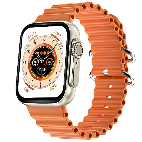 Fire-Boltt Gladiator 1.96″ Biggest Display Smart Watch with Bluetooth Calling, Voice Assistant &123 Sports Modes, 8 Unique UI Interactions, SpO2, 24/7 Heart Rate Tracking (Orange)