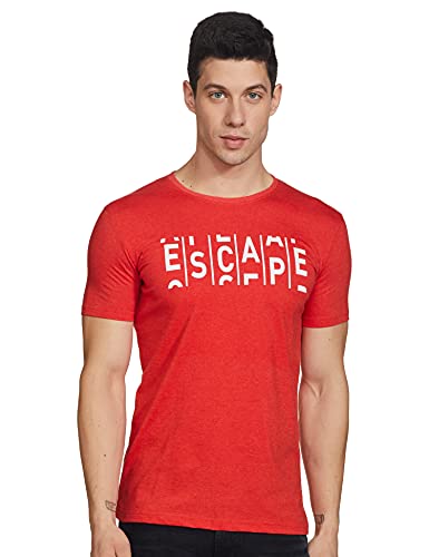 Integriti Men’s Slim T-Shirt (DREAM-T-CT-901 HSRN ORNGRSTMLNG_Orange Rust Melange M)