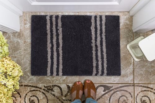 AAZEEM Absorbent Door Mat for Indoor Entrancex Non Slip Mat for Front Door Entryway, Soft Cotton Home. Hotel Balcony Floor Carpet, Floor Mats for Home, KitchenFloor Door Mat |-(55x35cm)