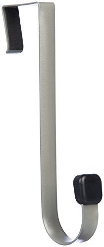 amazon basics Over-The-Door Single Metal Hook, (Nickel)