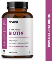 Nirvasa Plant Based Biotin Tablet For Hair Growth & Glowing Skin(60 Tablets)